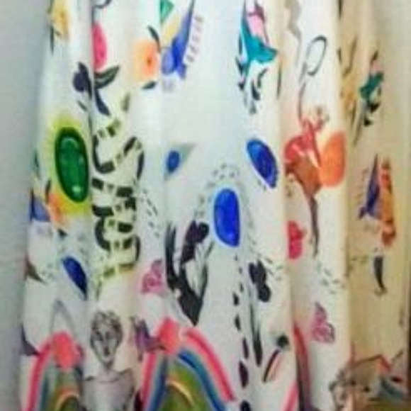 Colorful Abstract Print Dress - Picture 2 of 8